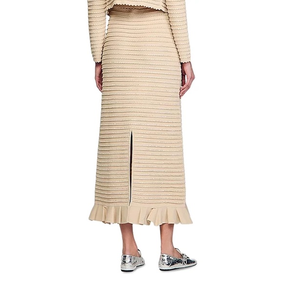 Merveilleuse Rhinestone Knit Maxi Skirt - Picture 2 of 6